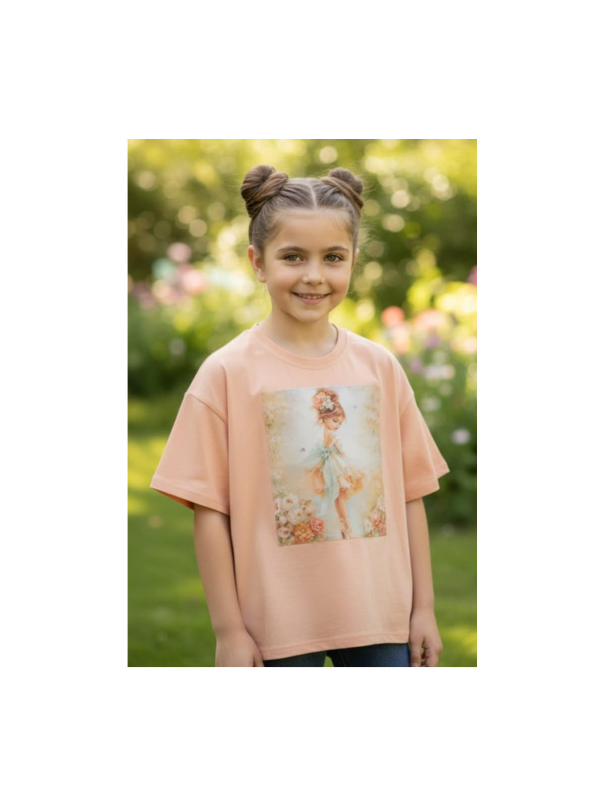Dievčenské tričko s potlačou a zirkónmi