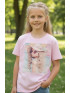 Dievčenské tričko s potlačou a zirkónmi