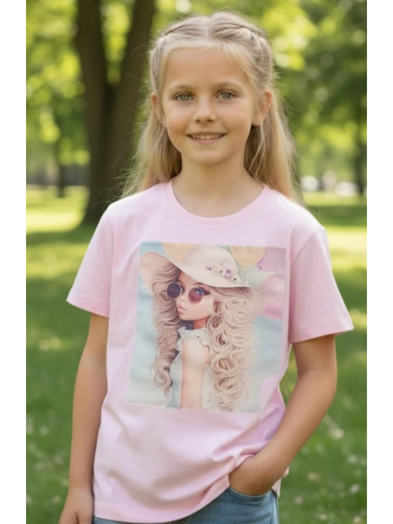 Dievčenské tričko s potlačou a zirkónmi