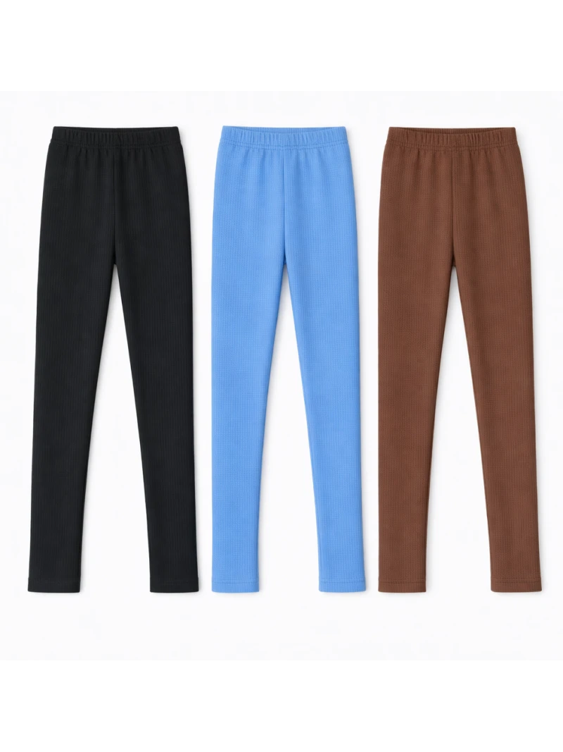 Dievčenské legíny rebrované 3 farby