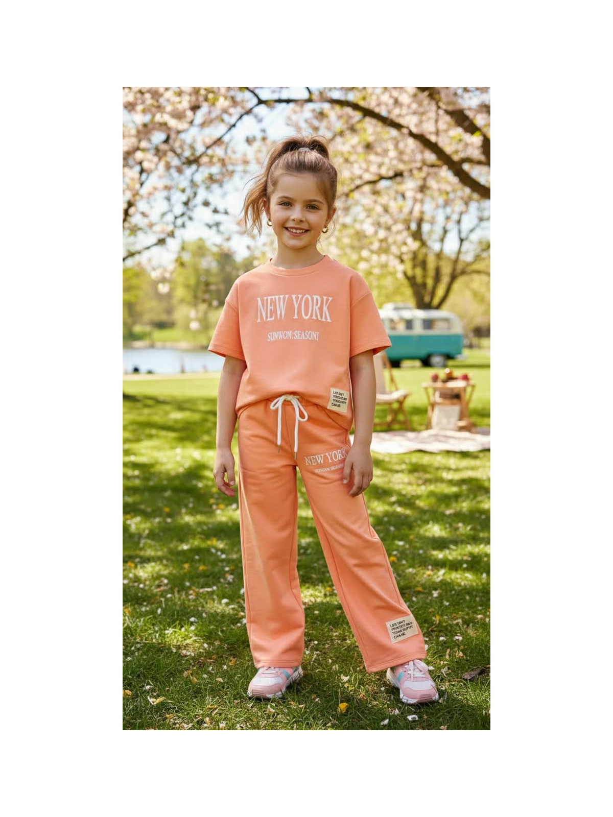 Dievčenský športový komplet 2 farby