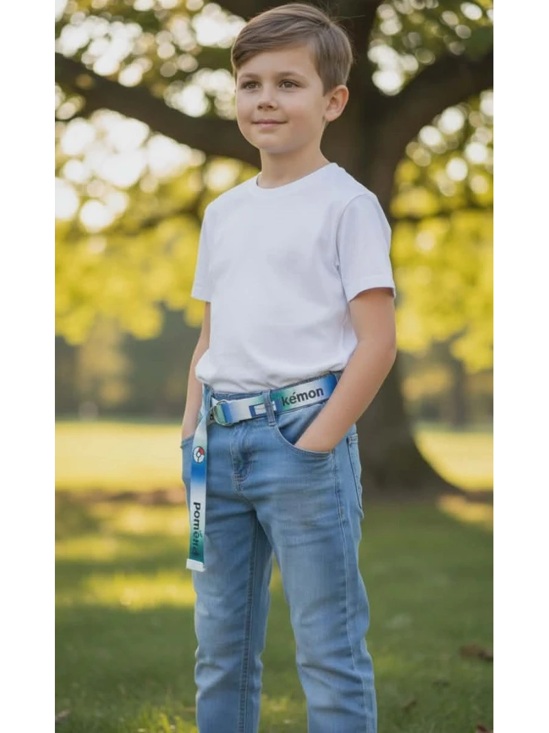 Chlapčenské rifle s opaskom Pokemon