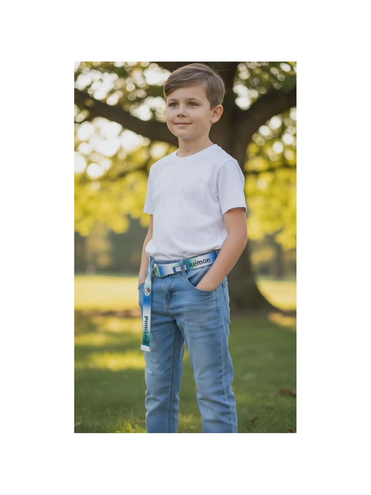 Chlapčenské rifle s opaskom Pokemon