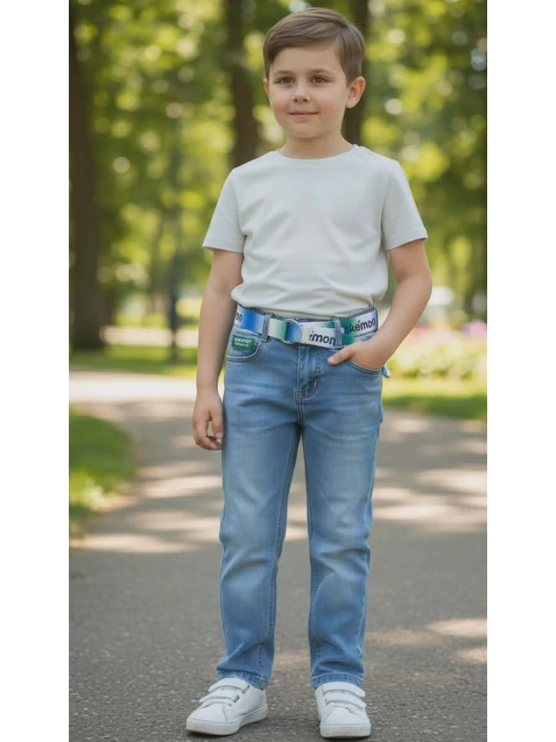 Chlapčenské rifle s opaskom Pokemon