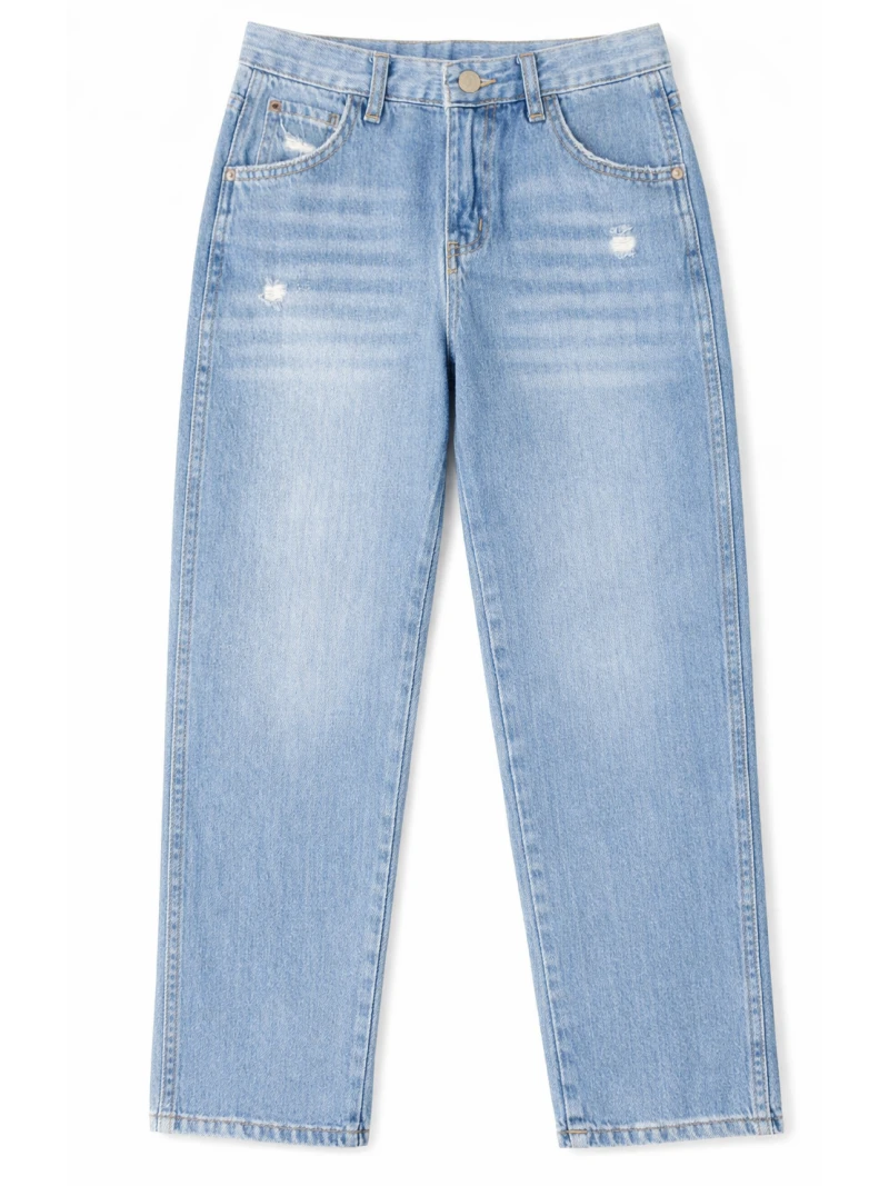 Chlapčenské rifle mierne trhané