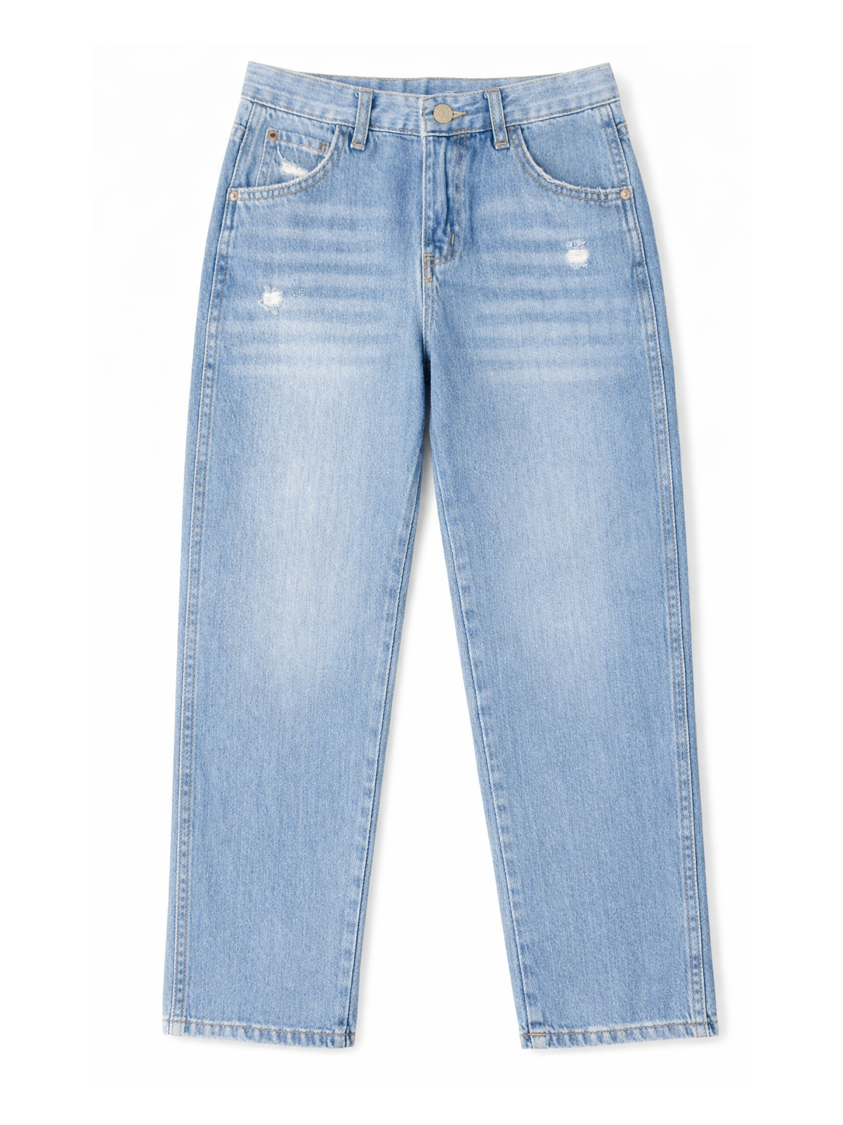 Chlapčenské rifle mierne trhané