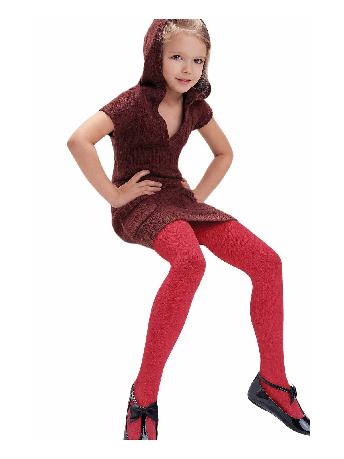 Detské pančuchy Agatka Lipstick- červená