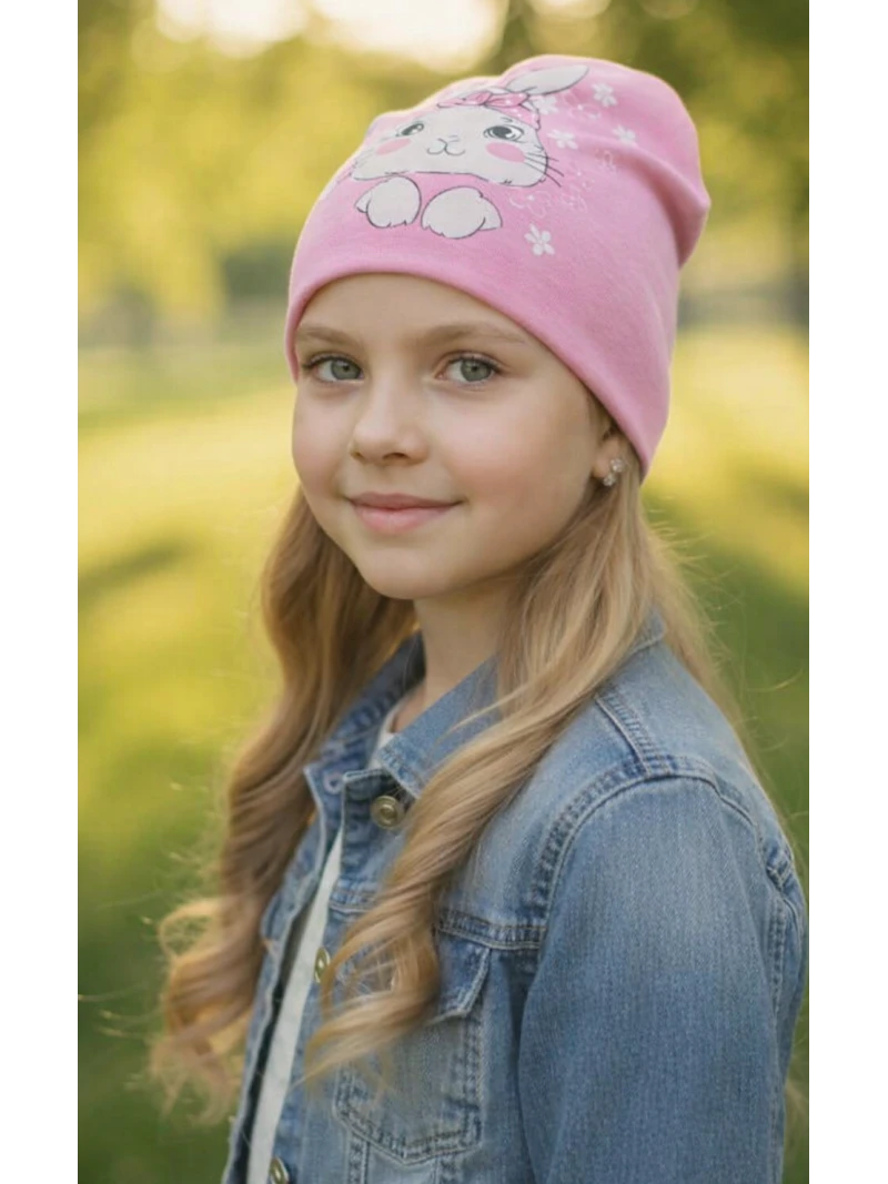 Devčenská jarná čiapka Zajko 4 farby
