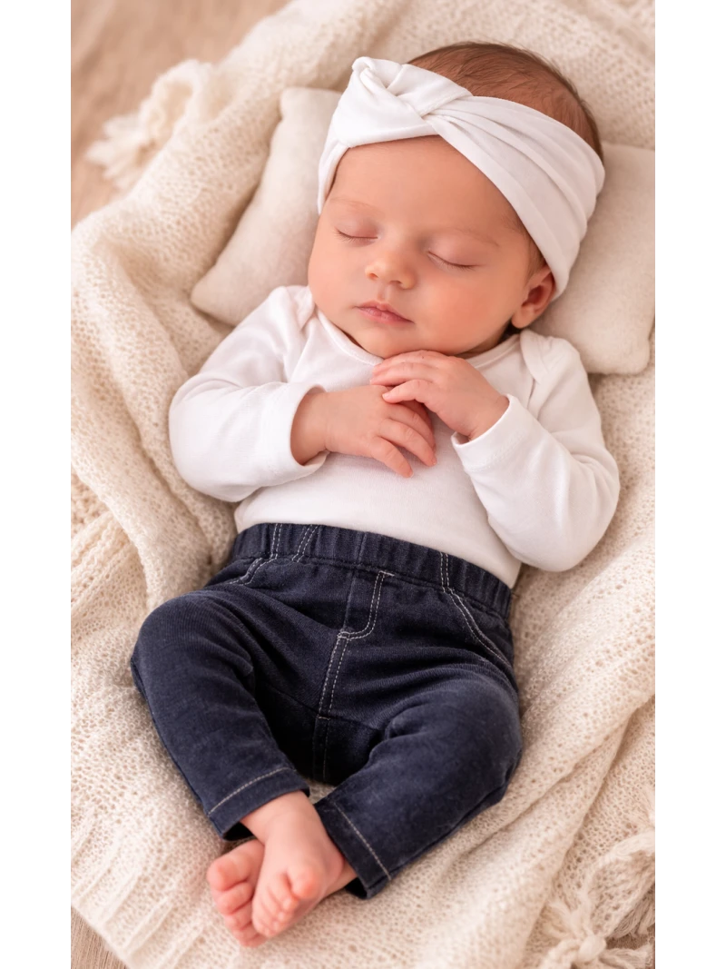 Detské baby riflové nohavice