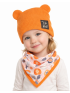 Dievčenská jednovrstvová čiapka so šatkou Lili Kids