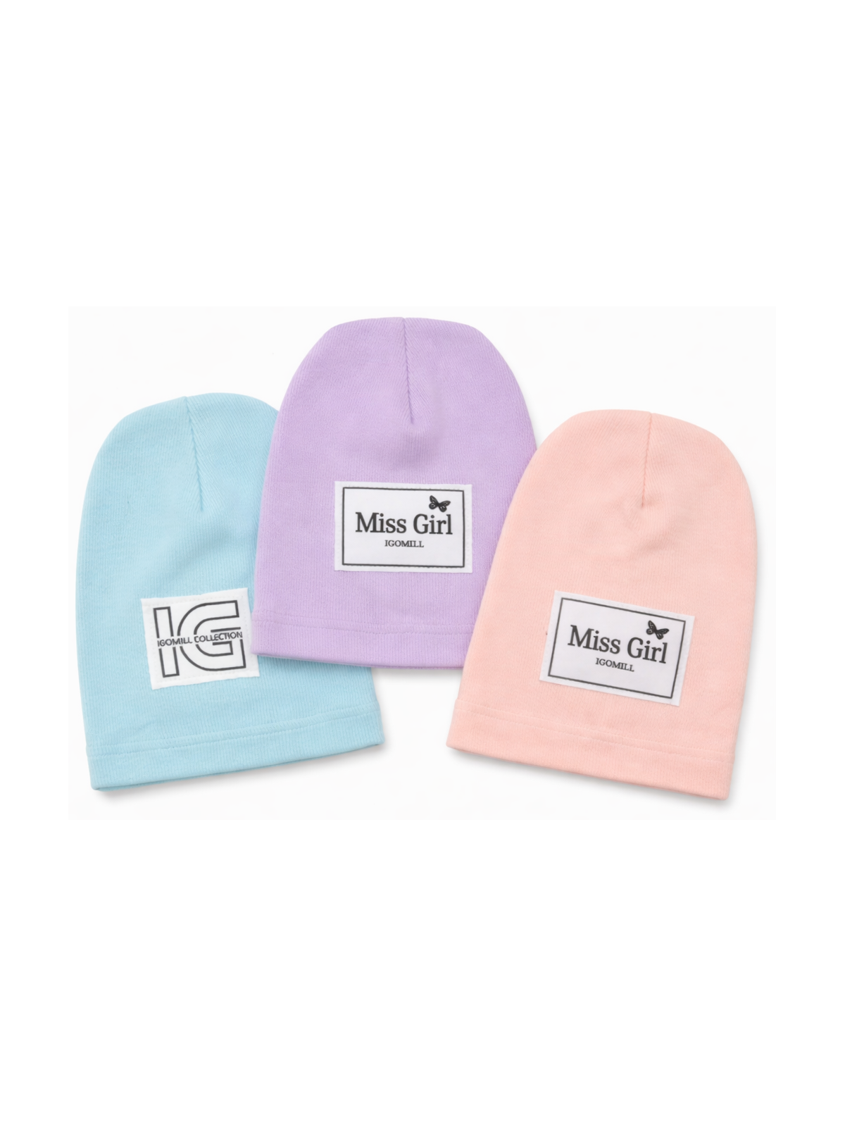 Dievčenská čiapka prechodná jednovrstvová 3farby