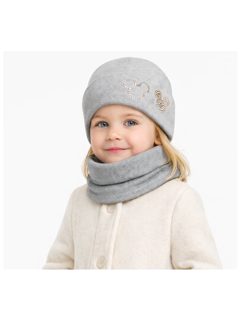 Dvojvrstvová prechodná čiapka s nákrčníkom 2 farby