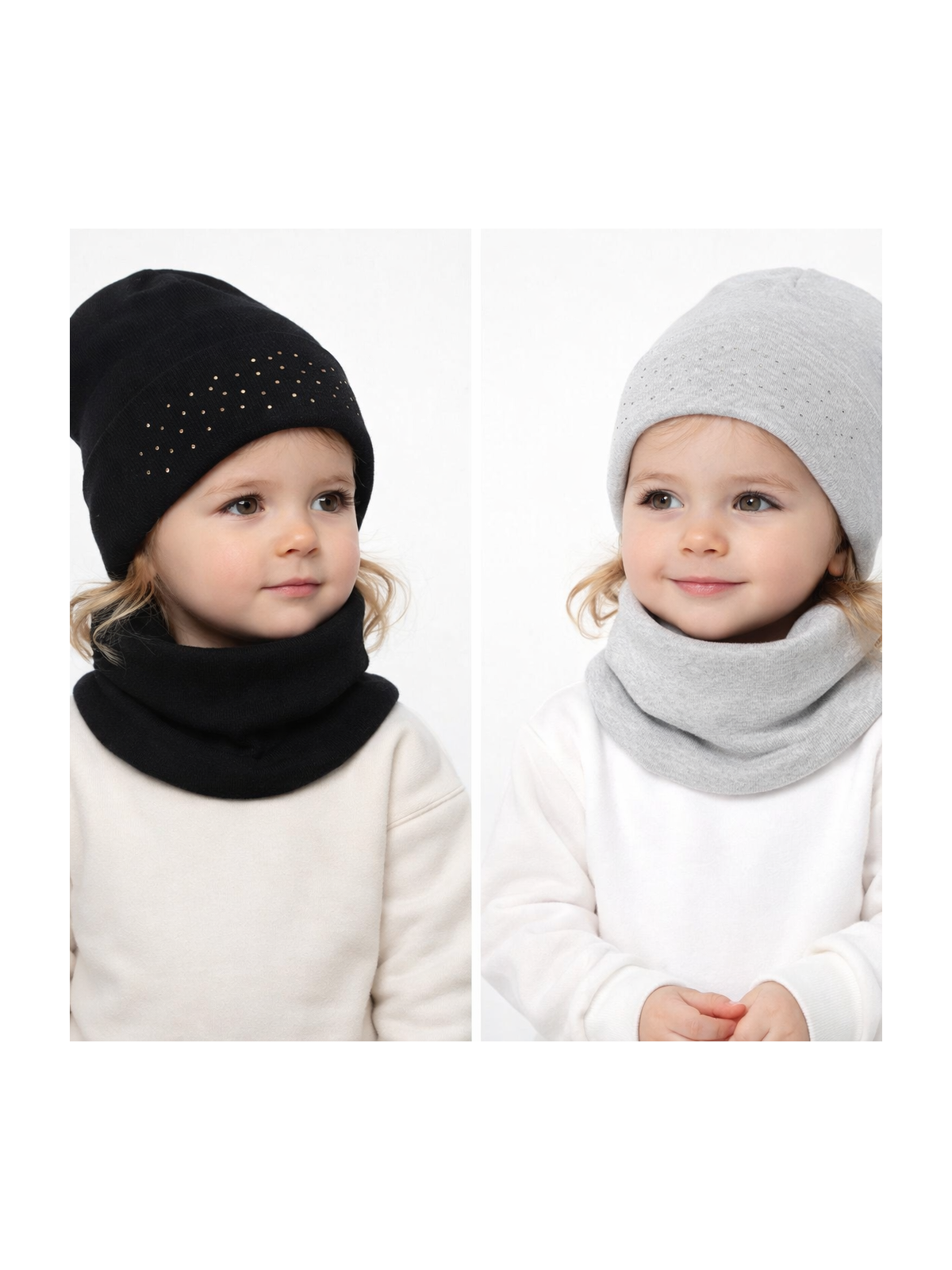 Dvojvrstvová prechodná čiapka s nákrčníkom 2 farby