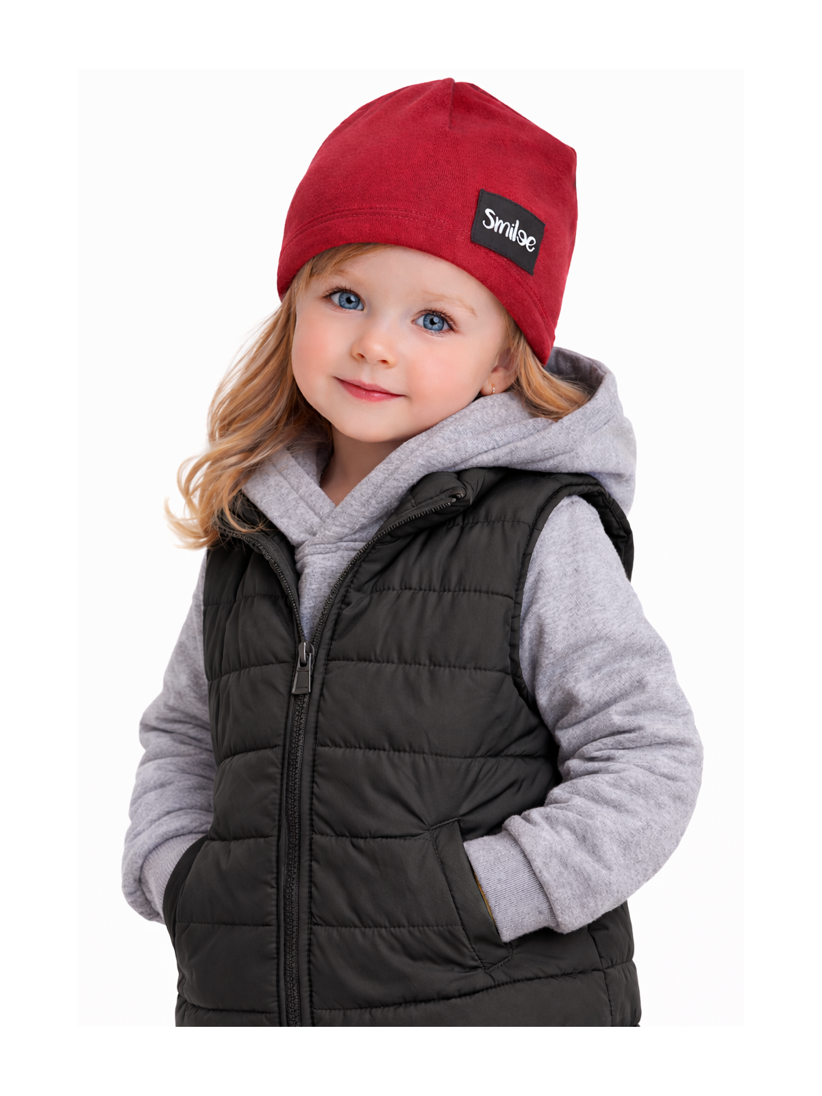 Detská čiapka prechodná dve farby