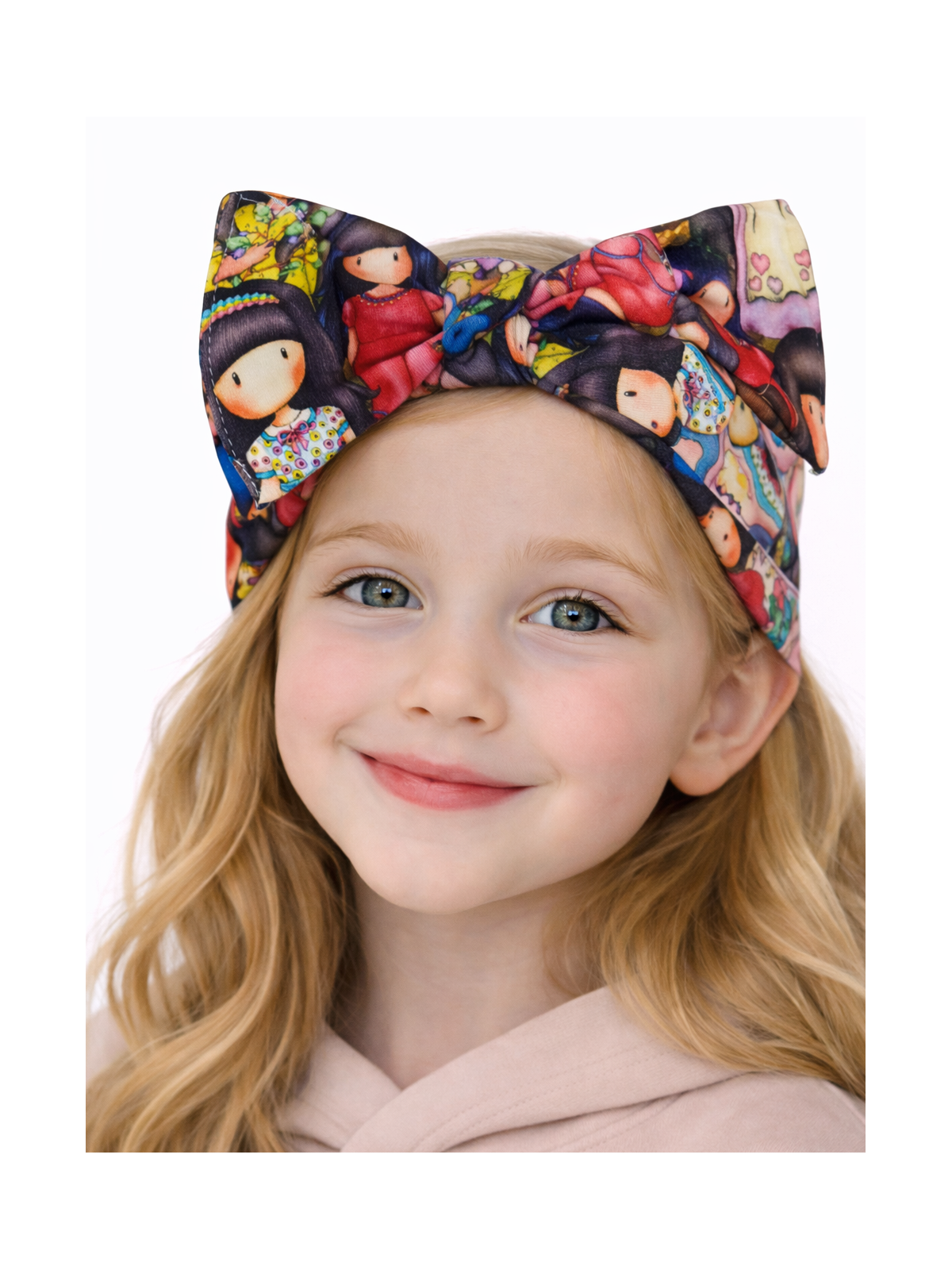 Dievčenská čelenka s mašľou