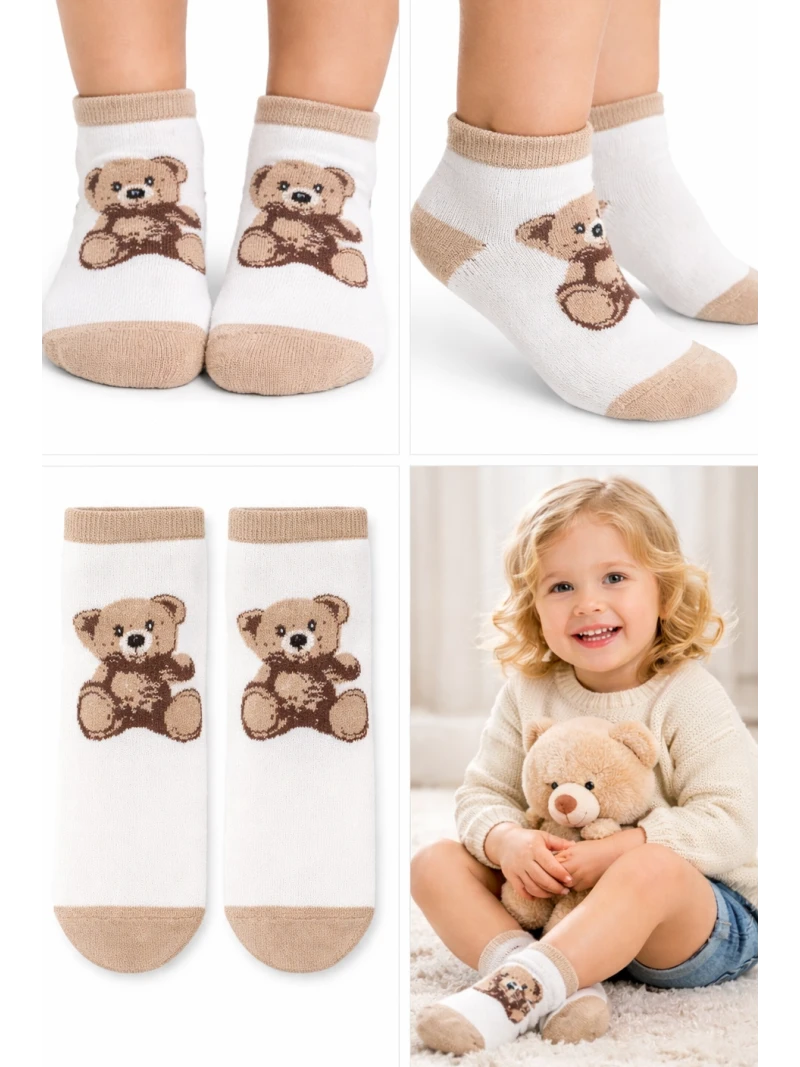 Unisex detské ponožky s macíkom