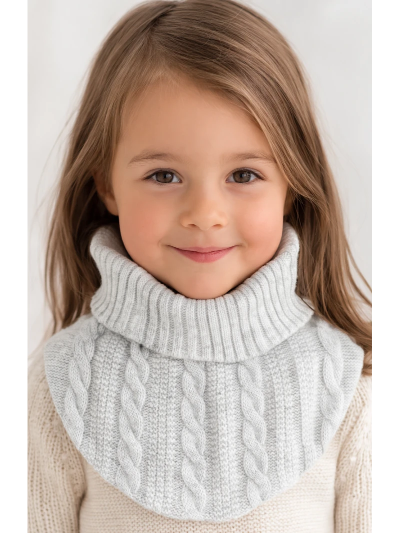 Detský podšitý zimný nákrčník 2 farby