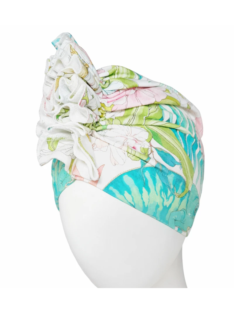 Turban pre dievča kvetinový