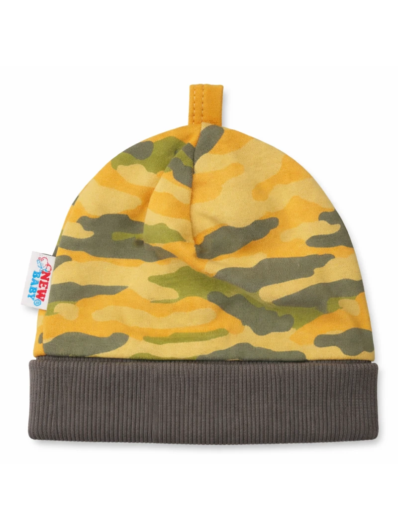 Bavlnená čiapka Army horčicová