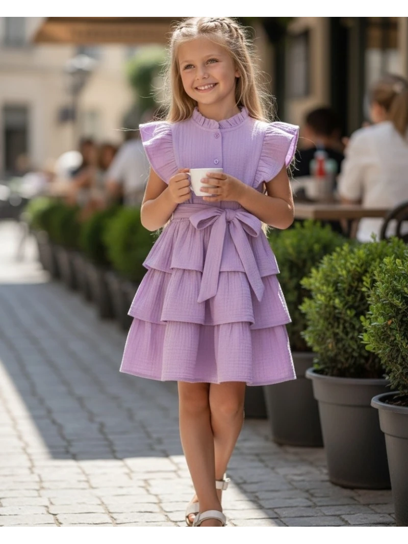 Dievčenské šaty MUSHELIN viac farieb