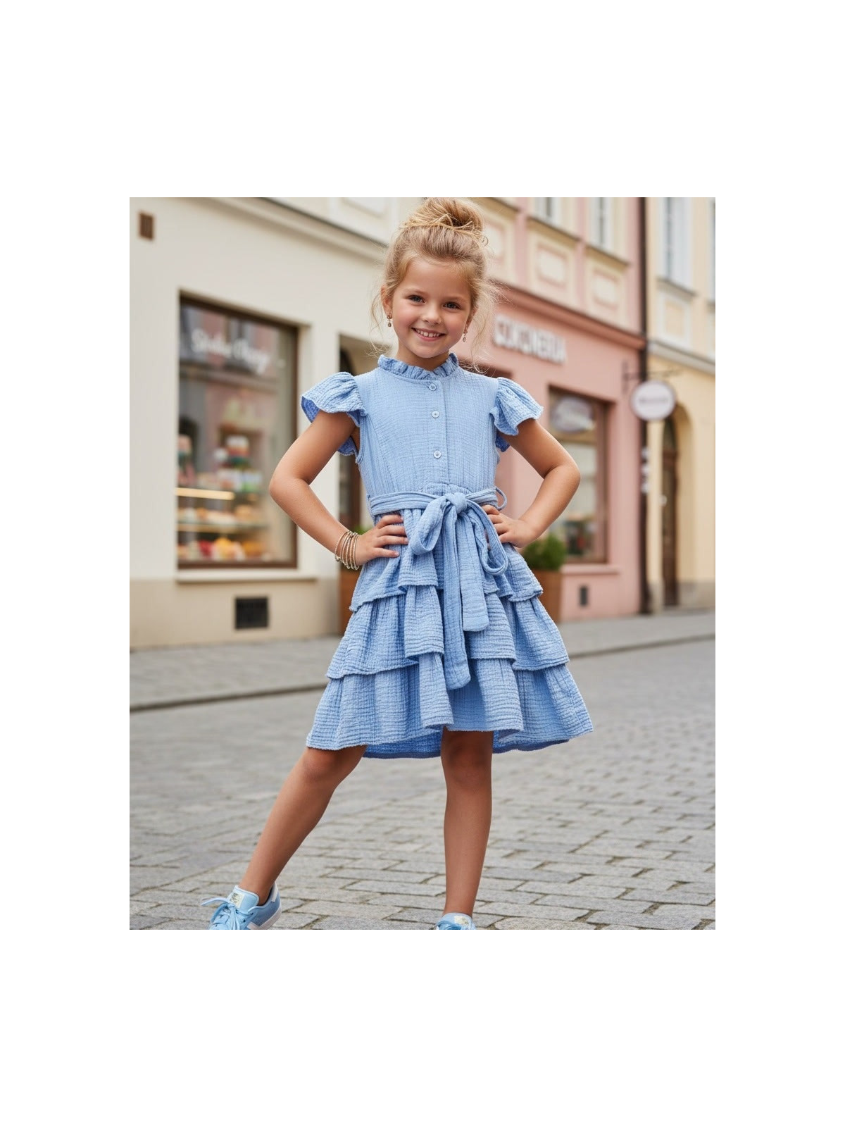 Dievčenské šaty MUSHELIN viac farieb