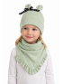 Dievčenská čiapka so šatkou