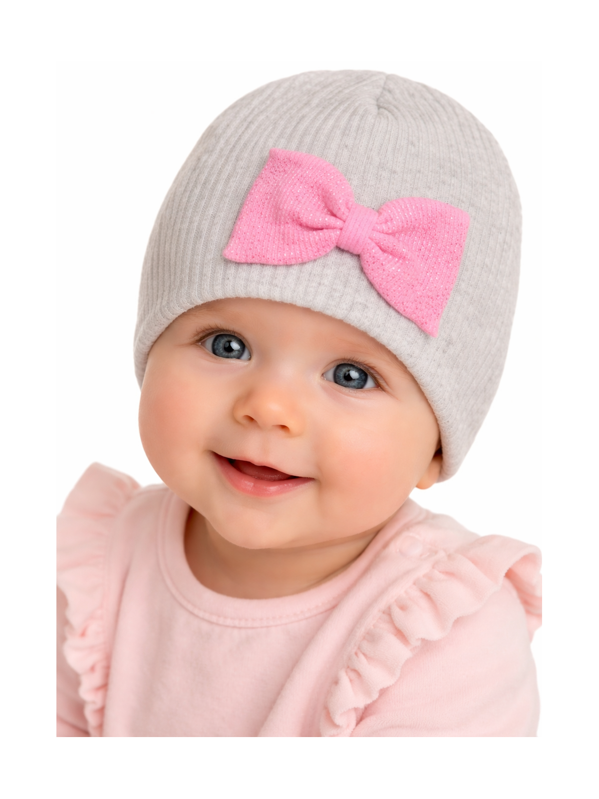 Dievčenská prechodná čiapka so zirkónmi