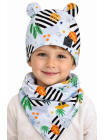 Chlapčenský set jarná čiapka a šatka
