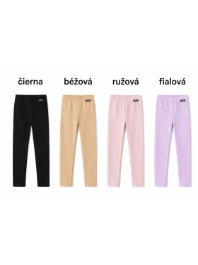Dievčenské legíny rebrované viac farieb