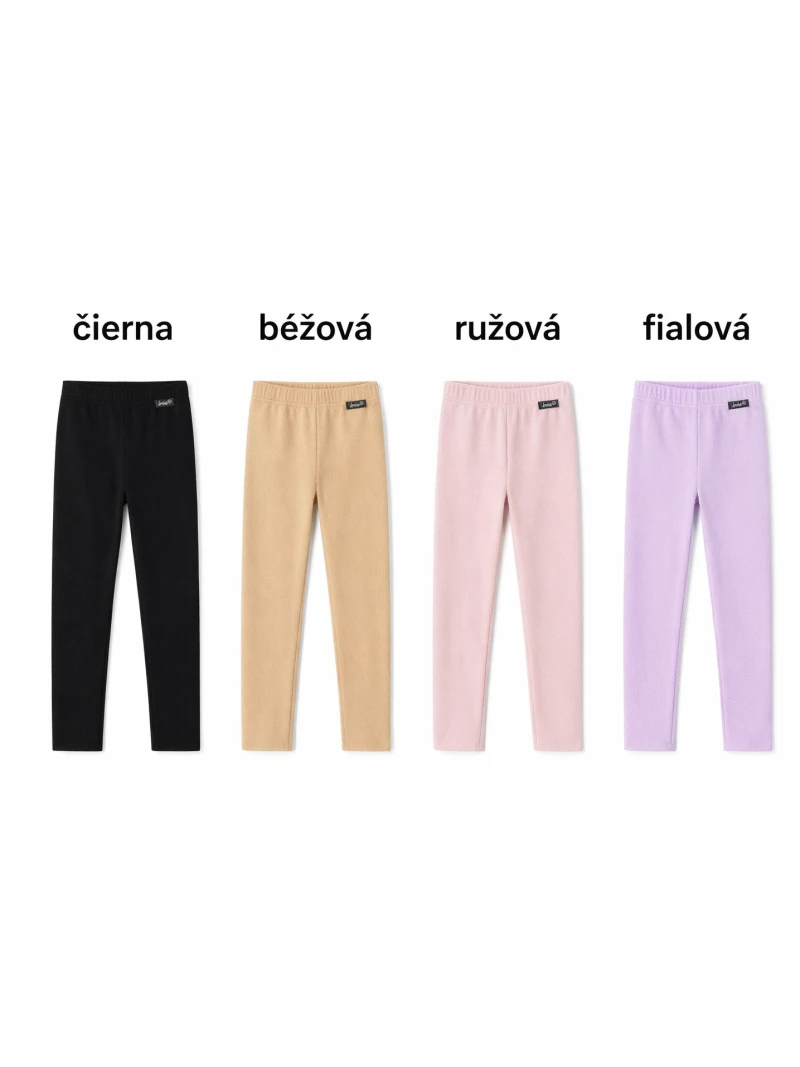 Dievčenské legíny rebrované viac farieb
