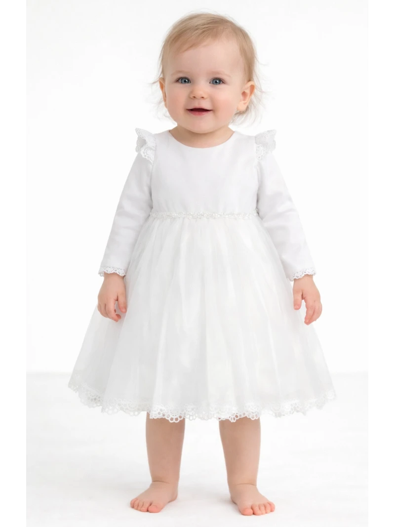 Dievčenské spoločenské šaty s tylom