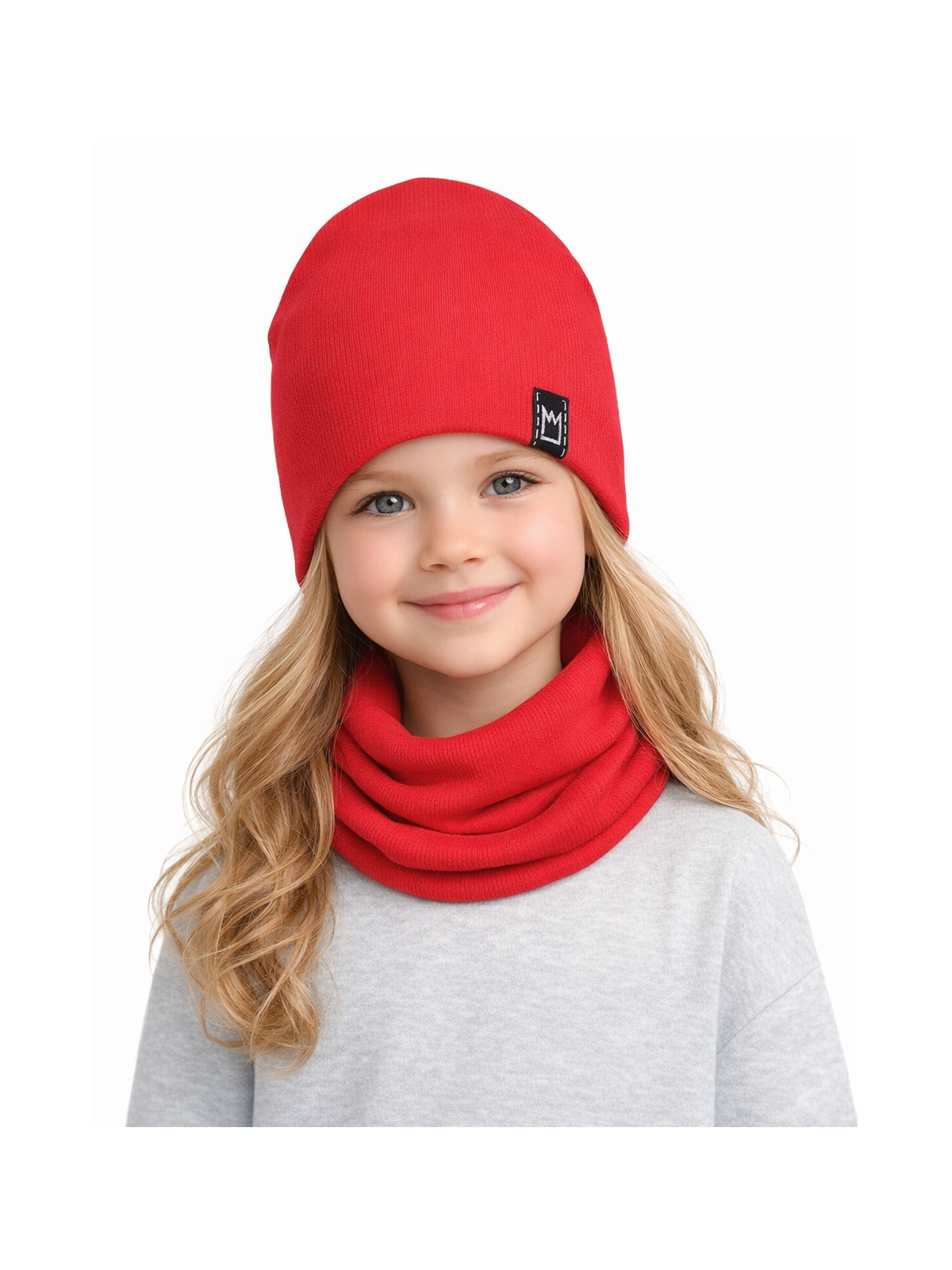 Dievčenská čiapka s nákrčnikom