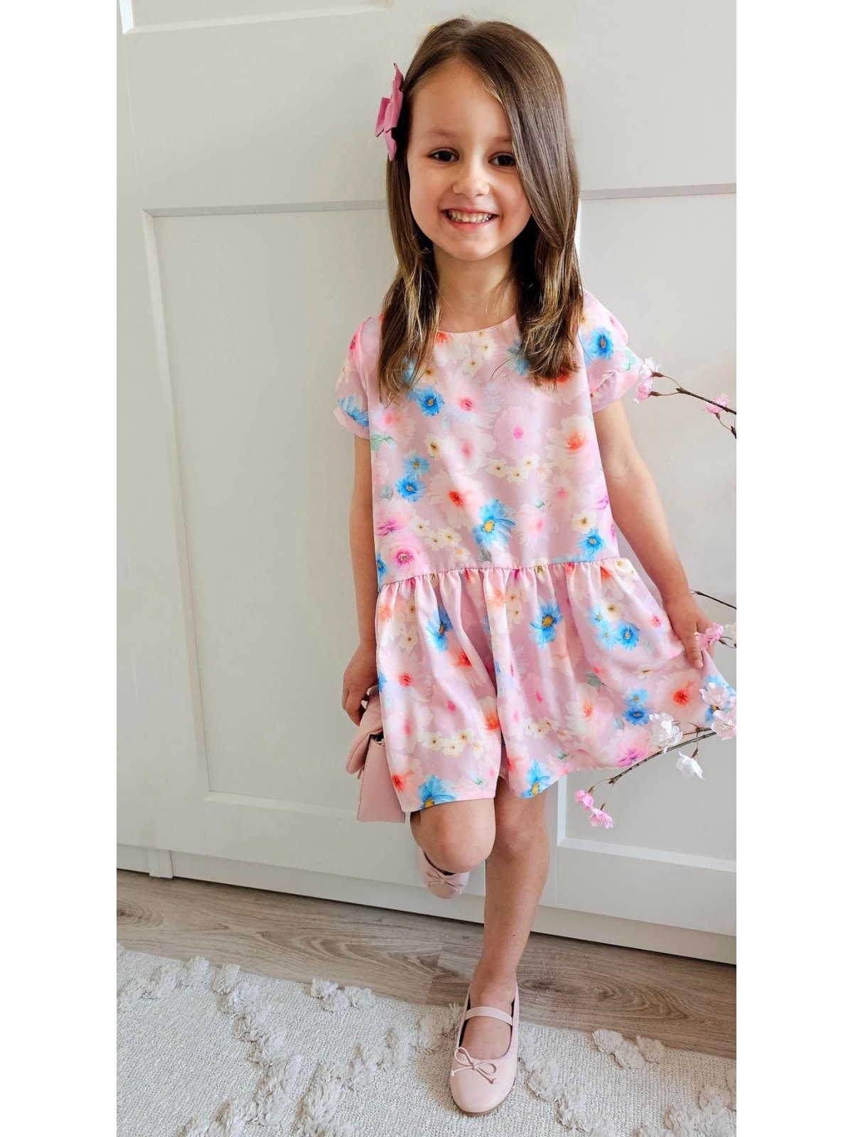 Dievčenské šaty s kvetmi Igomill