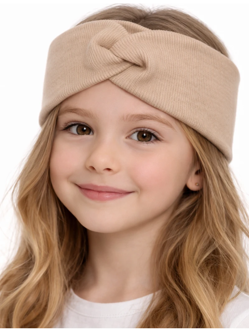 Dievčenská čelenka s uzlom viac farieb