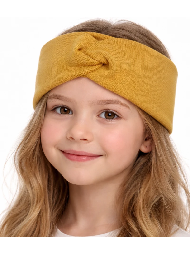 Dievčenská čelenka s uzlom viac farieb