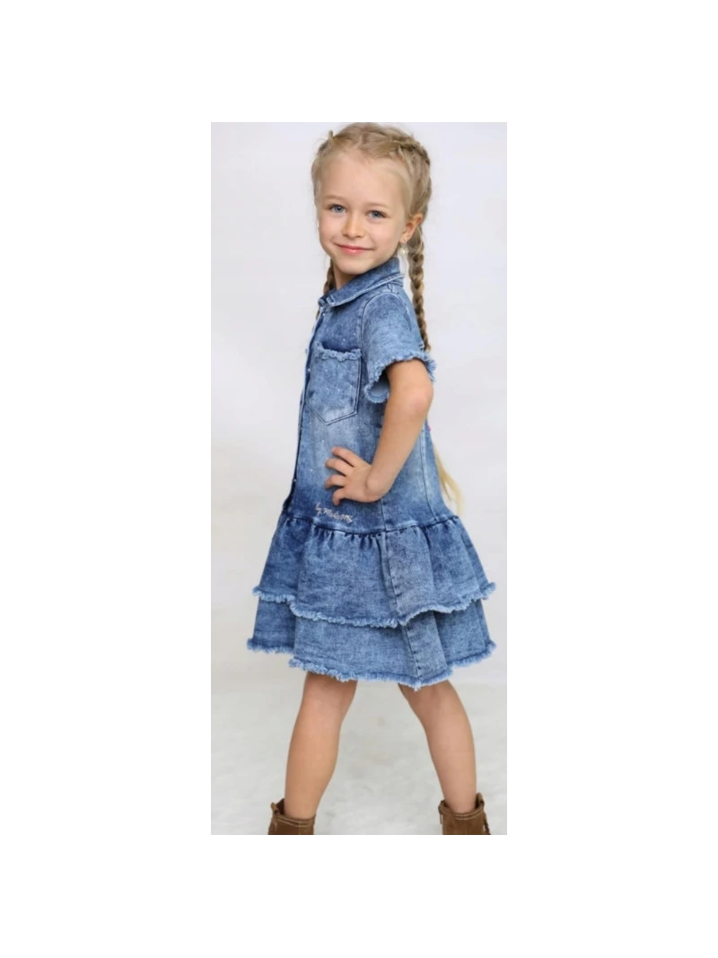 Dievčenské rifľové šaty Malami