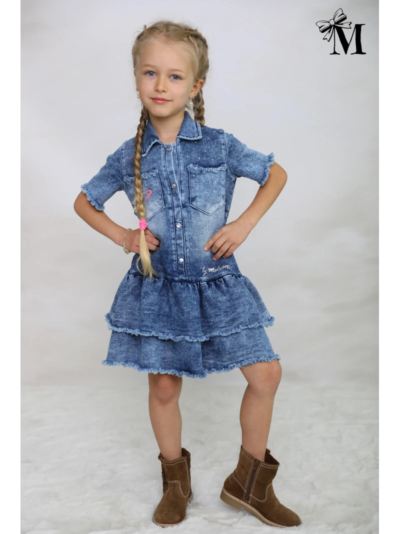 Dievčenské rifľové šaty Malami