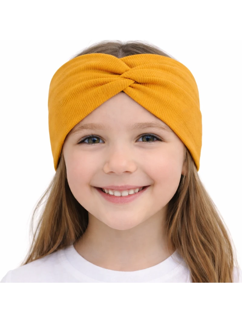 Dievčenská čelenka s uzlom viac farieb