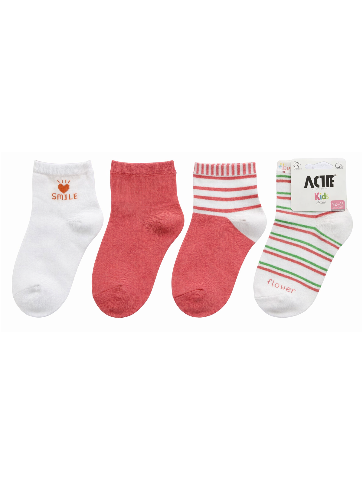 Detské dievčenské ponožky 3 balenie