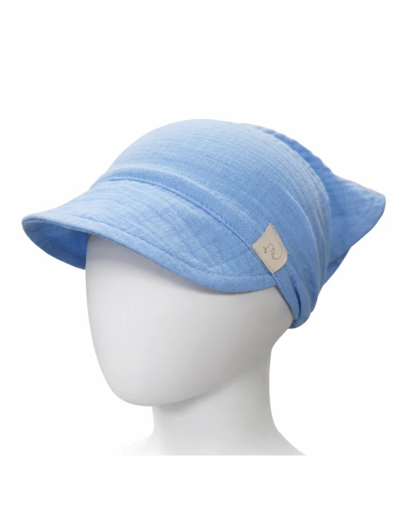 Mušelínová šatka so šiltom viac farieb