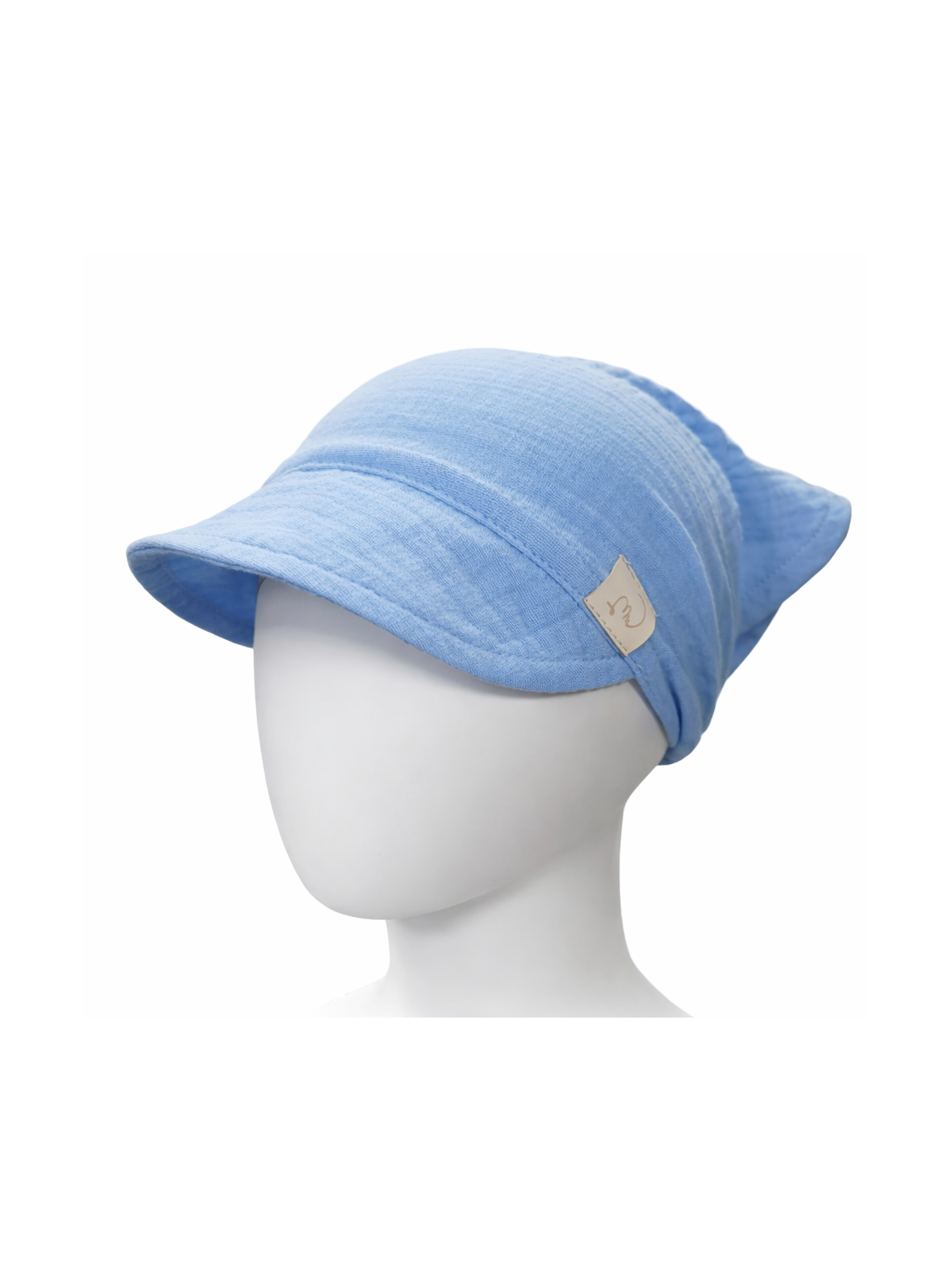 Mušelínová šatka so šiltom viac farieb