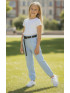 Dievčenské nohavice s opaskom 2 farby