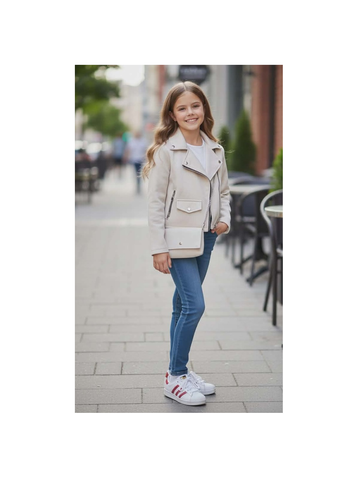 Dievčenská bunda s kabelkou 3 farby