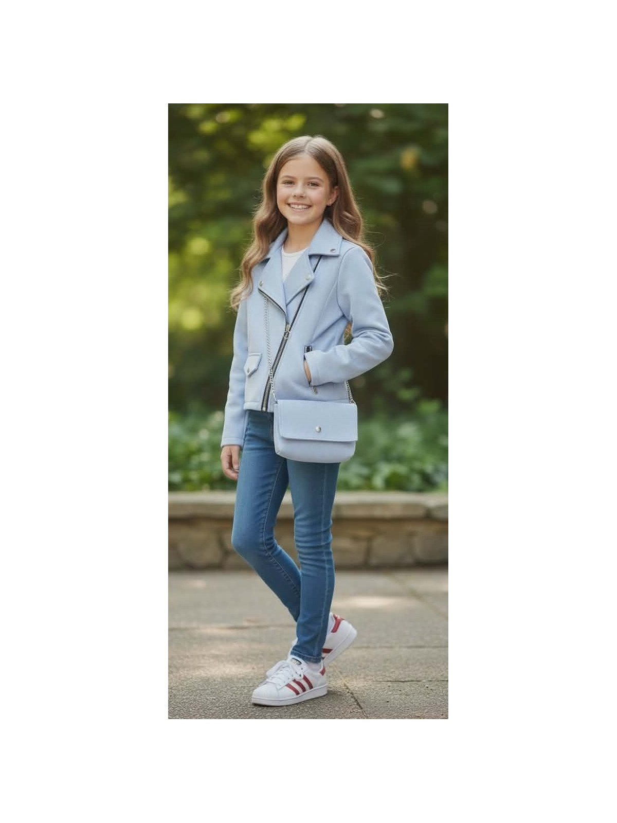 Dievčenská bunda s kabelkou 3 farby