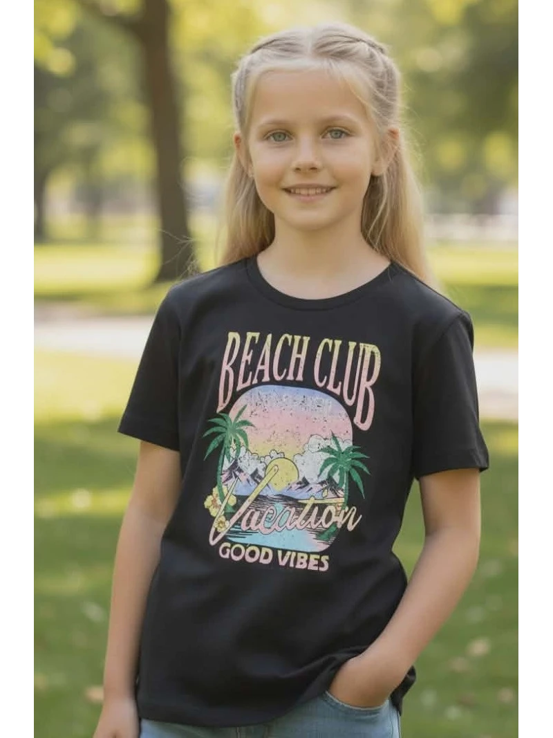 Dievčenské letné tričko s potlačou