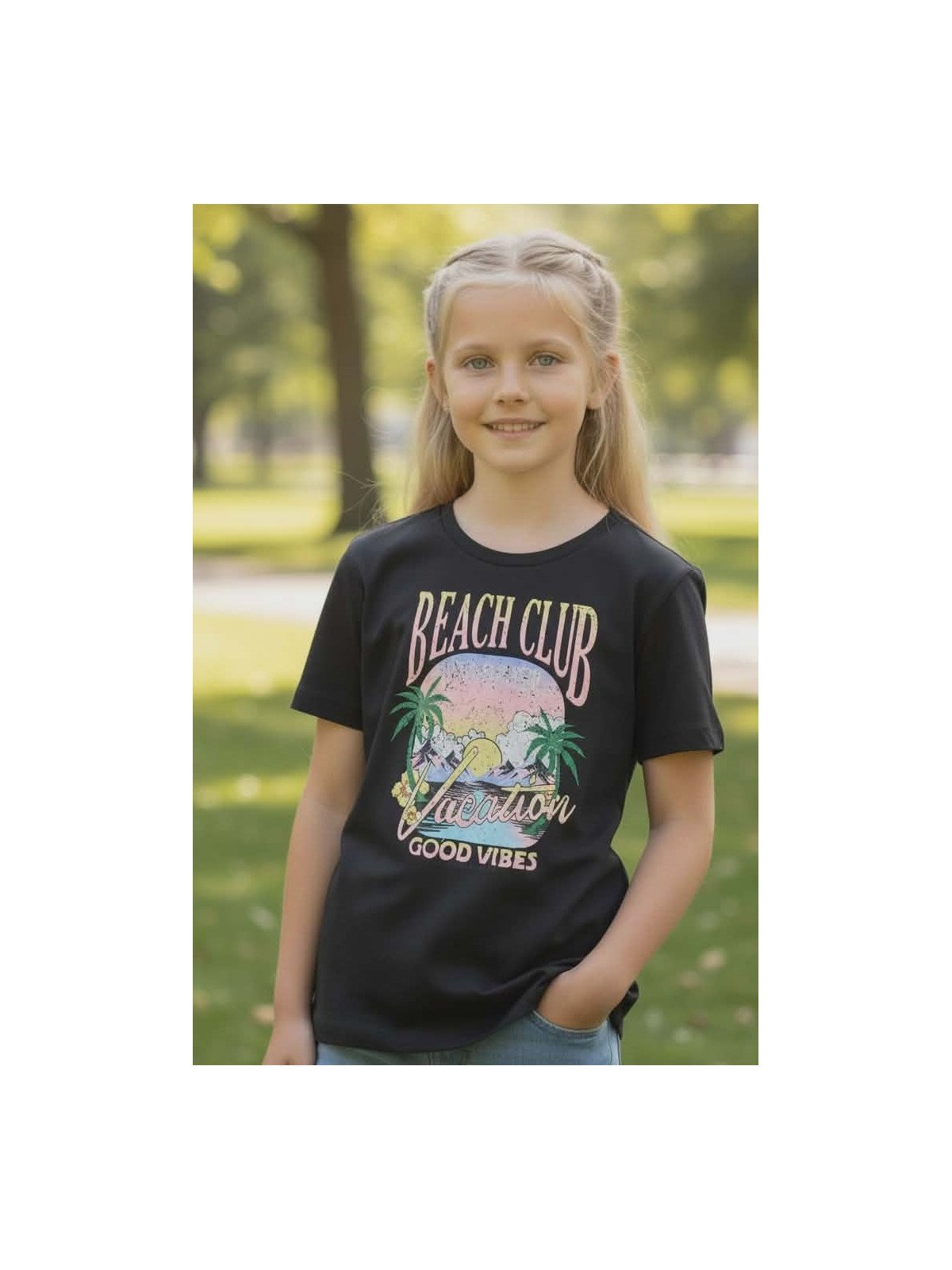 Dievčenské letné tričko s potlačou