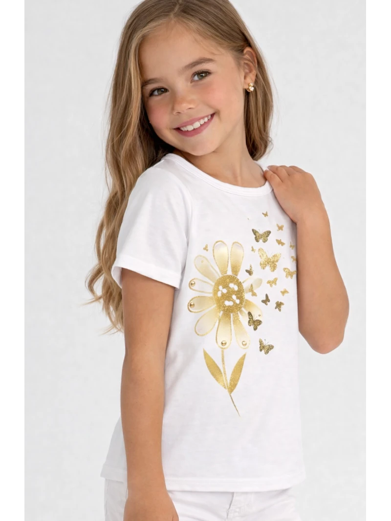 Dievčenské letné tričko s potlačou