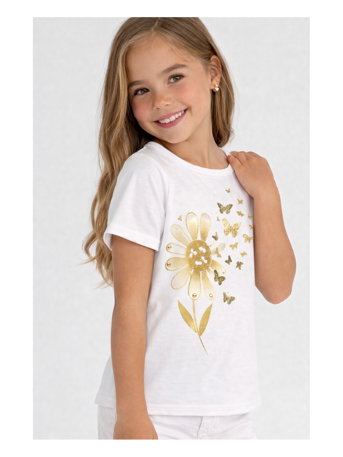 Dievčenské letné tričko s potlačou