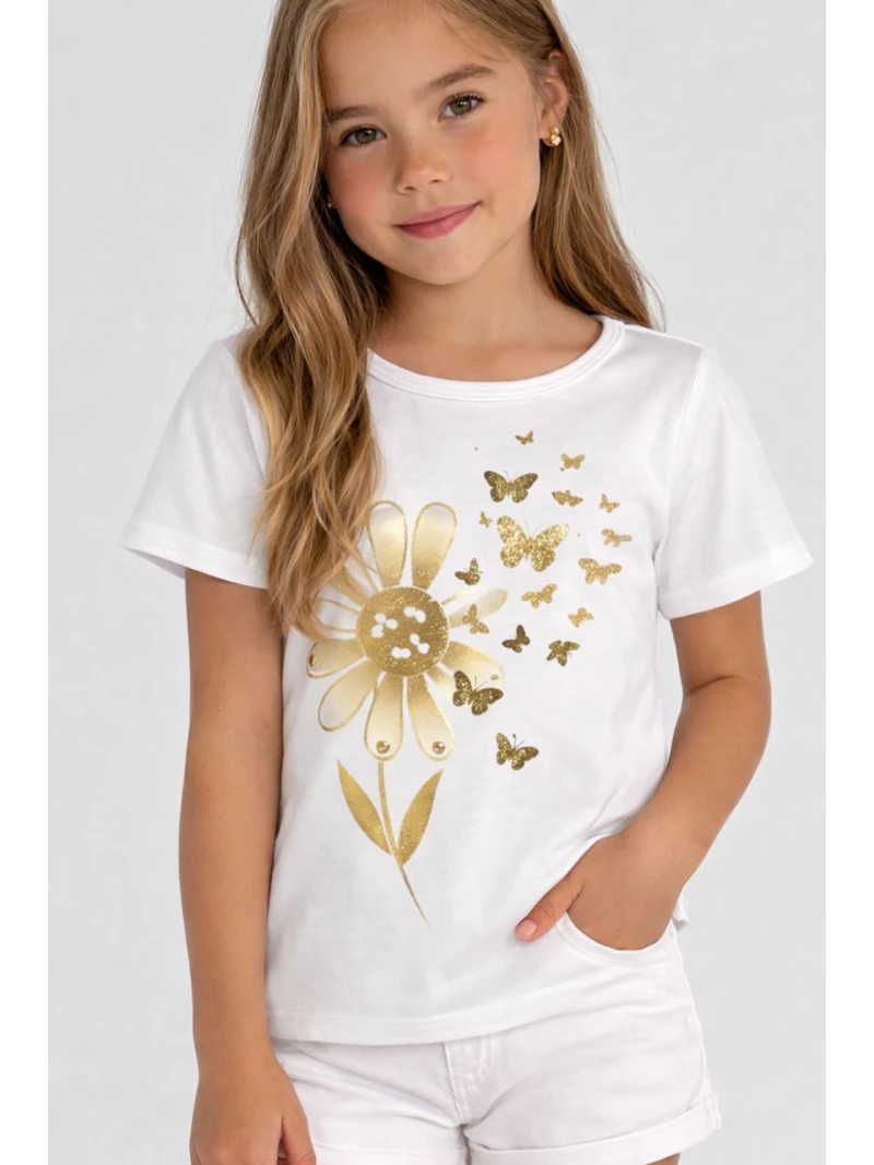 Dievčenské letné tričko s potlačou
