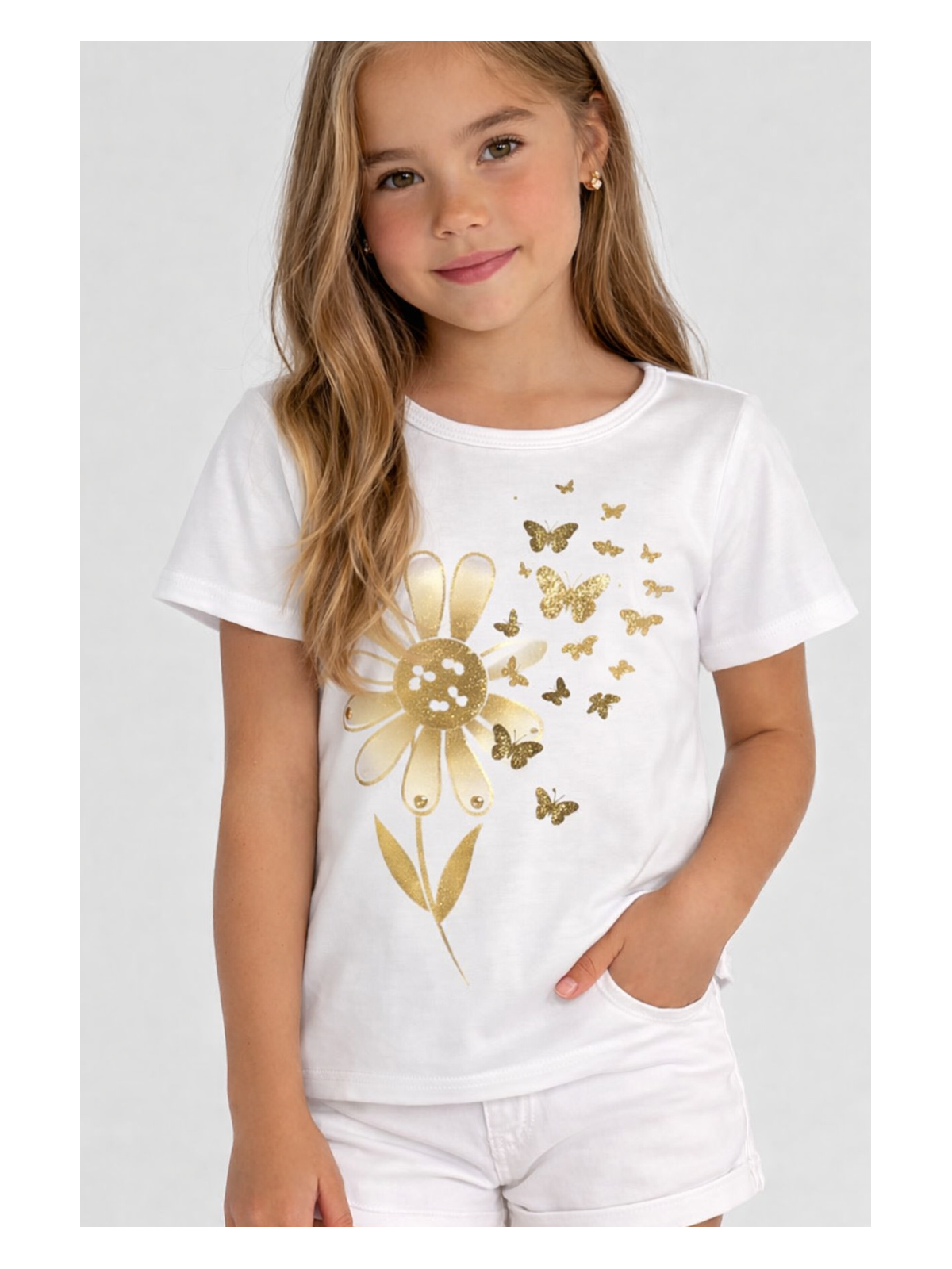 Dievčenské letné tričko s potlačou
